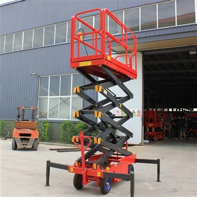 Mobile Scissor Lift With Outriggers